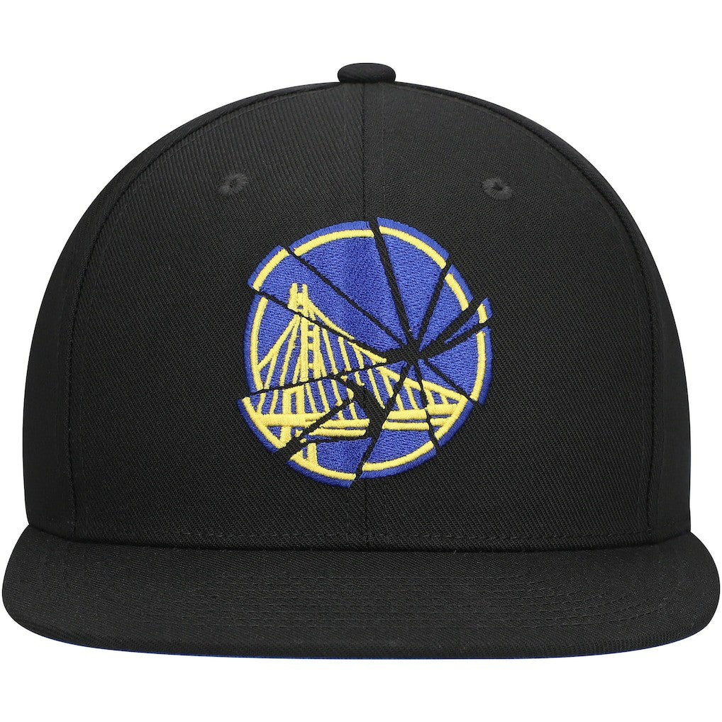 Golden State Warriors Shattered Snapback Hat sale - Black | Mitchell & Ness sale