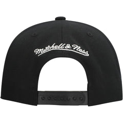 San Jose Sharks Mitchell & Ness Core Top Spot Snapback Hat Black