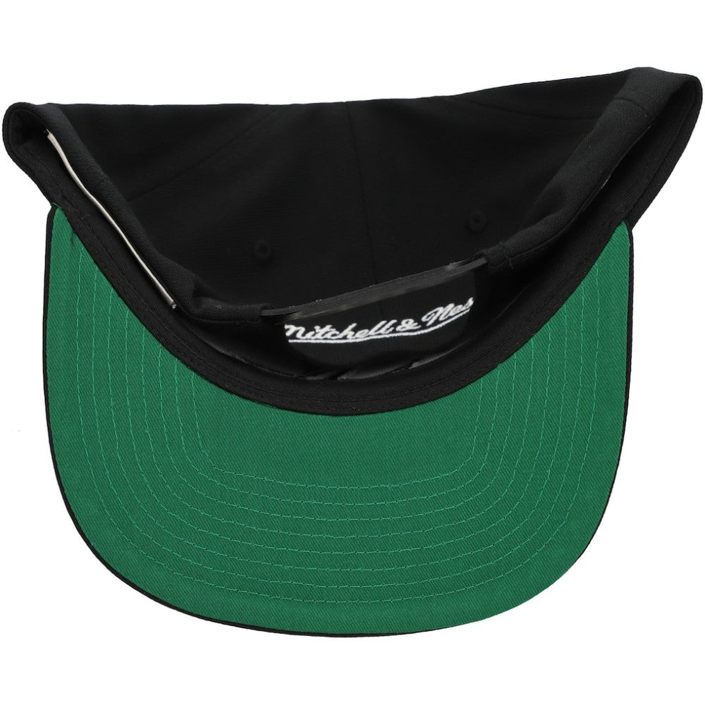 San Jose Sharks Mitchell & Ness Core Top Spot Snapback Hat Black