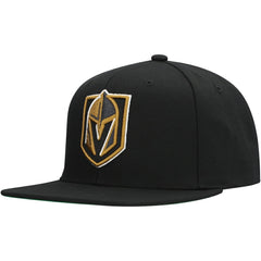 Vegas Golden Knights Mitchell & Ness Core Top Spot Snapback Hat Black