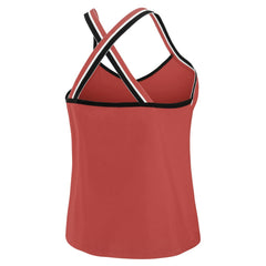 San Francisco 49ers WEAR by Erin Andrews Women's Cross Strap Tri-Blend Tank Top - Scarlet discount