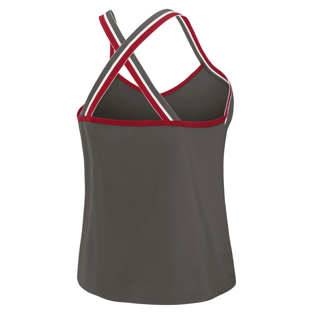 Tampa Bay Buccaneers WEAR by Erin Andrews Women's Cross Strap Tri-Blend Tank Top - Pewter outlet