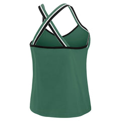 New York Jets WEAR by Erin Andrews Women's Cross Strap Tri-Blend Tank Top - Green cheap
