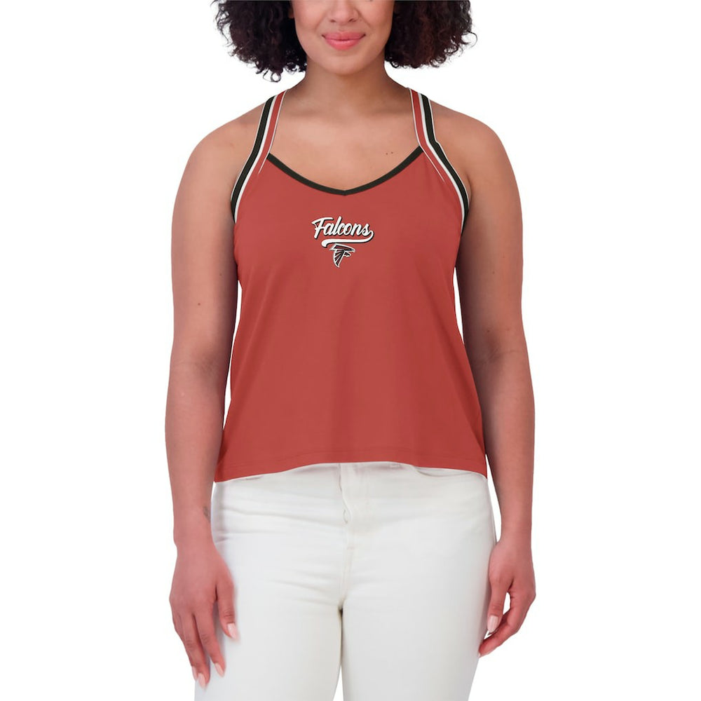 Atlanta Falcons WEAR by Erin Andrews Women's Cross Strap Tri-Blend Tank Top - Red online