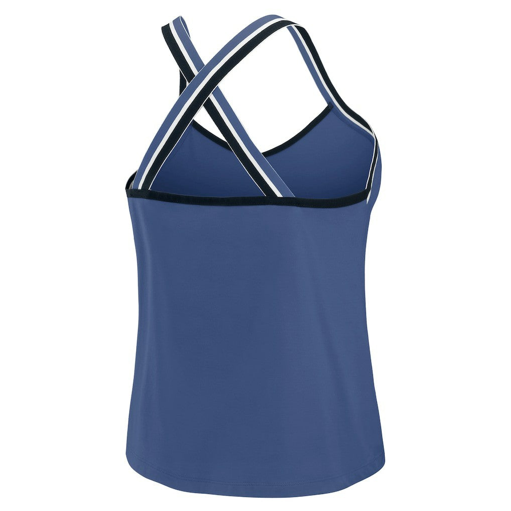 Indianapolis Colts WEAR by Erin Andrews Women's Cross Strap Tri-Blend Tank Top - Royal cheap