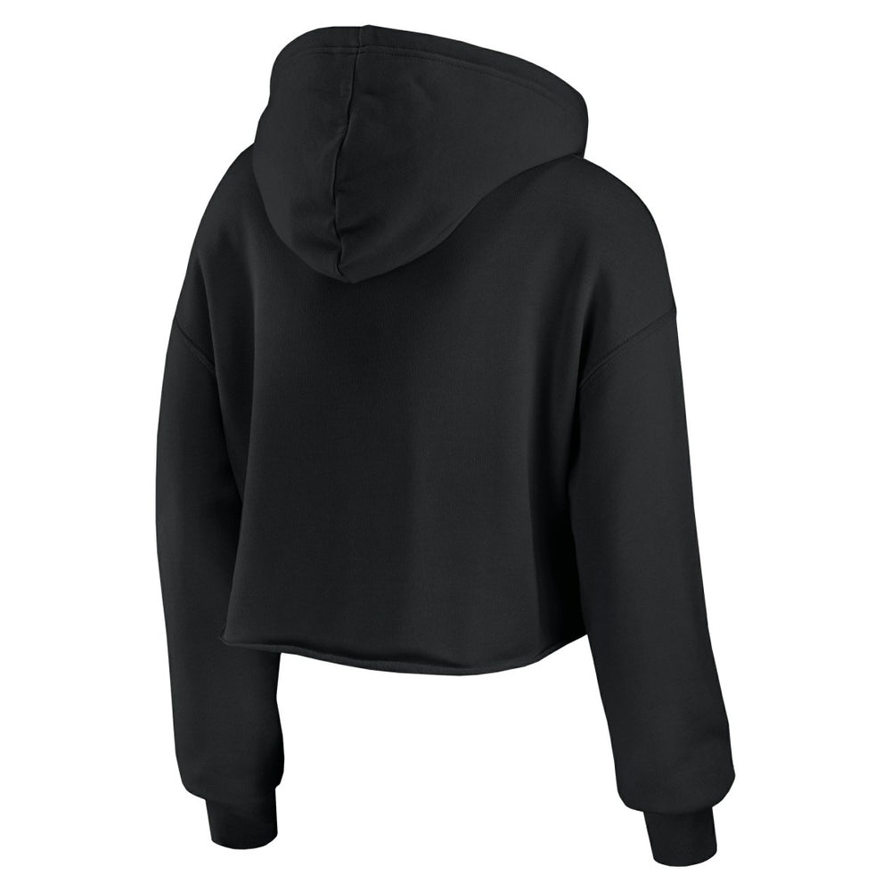 Detroit Lions WEAR by Erin Andrews Women's Prime Cropped Pullover Hoodie - Black for sale