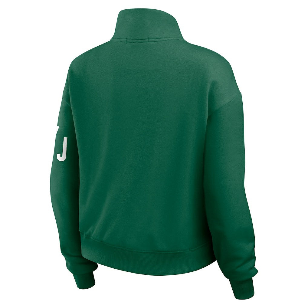 New York Jets WEAR by Erin Andrews Women's Quarter-Zip Jacket - Green online