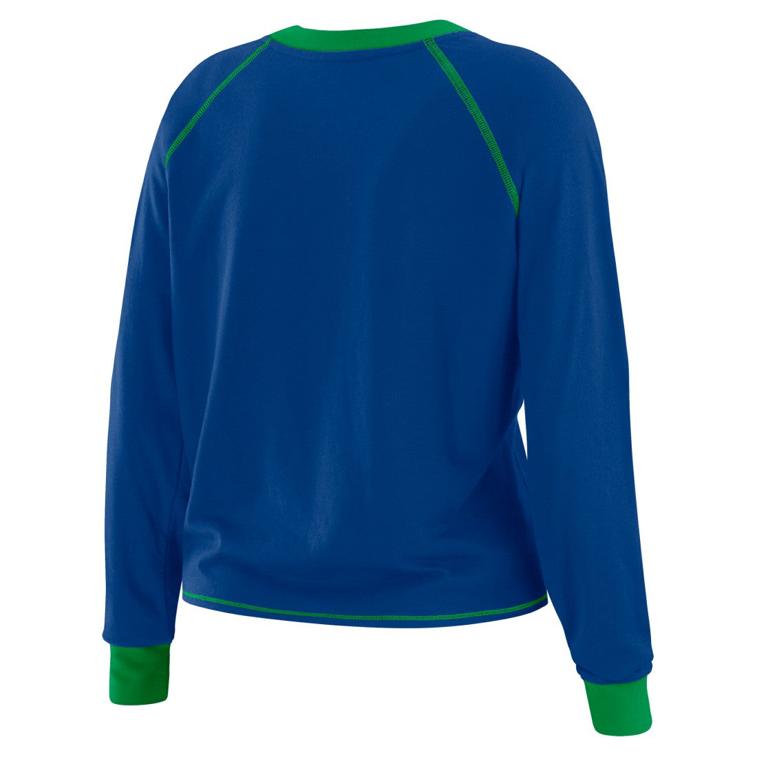Seattle Seahawks WEAR by Erin Andrews Women's Tie-Front Long Sleeve T-Shirt - Royal discount