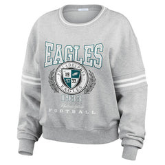 Philadelphia Eagles WEAR by Erin Andrews Women's Pullover Sweatshirt - Heather Gray online