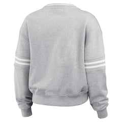 Tennessee Titans WEAR by Erin Andrews Women's Cropped Pullover Sweatshirt - Heather Gray for sale