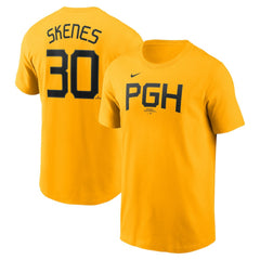 Paul Skenes Pittsburgh Pirates Fuse Name & Number T-Shirt - Gold | Nike
