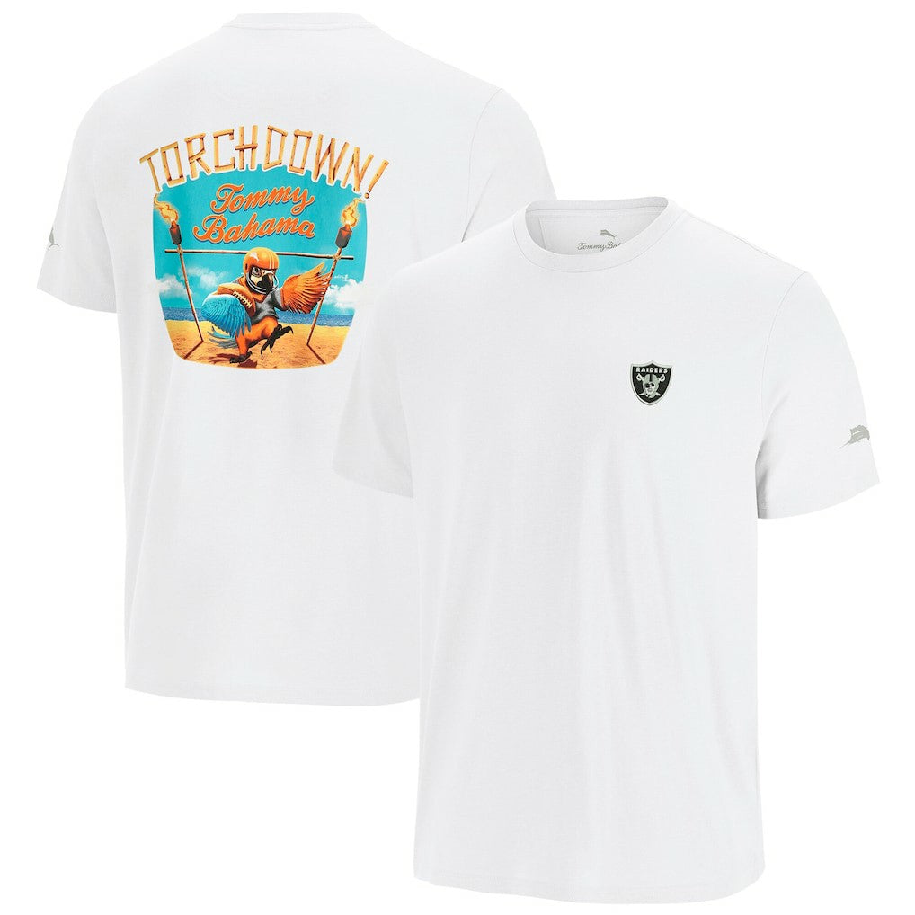 Las Vegas Raiders Sport Torchdown Graphic T-Shirt - White on sale