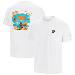 Las Vegas Raiders Sport Torchdown Graphic T-Shirt - White on sale