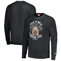 Chicago White Sox MLB x Guy Fieri’s Flavortown Unisex Tri-Blend Pullover Sweatshirt - Charcoal