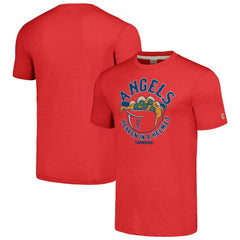 Los Angeles Angels MLB x Guy Fieri’s Flavortown Unisex Tri-Blend T-Shirt - Red