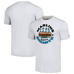 Miami Marlins MLB x Guy Fieri’s Flavortown Unisex Tri-Blend T-Shirt - Ash
