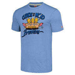 Milwaukee Brewers MLB x Guy Fieri’s Flavortown Unisex Tri-Blend T-Shirt - Light Blue