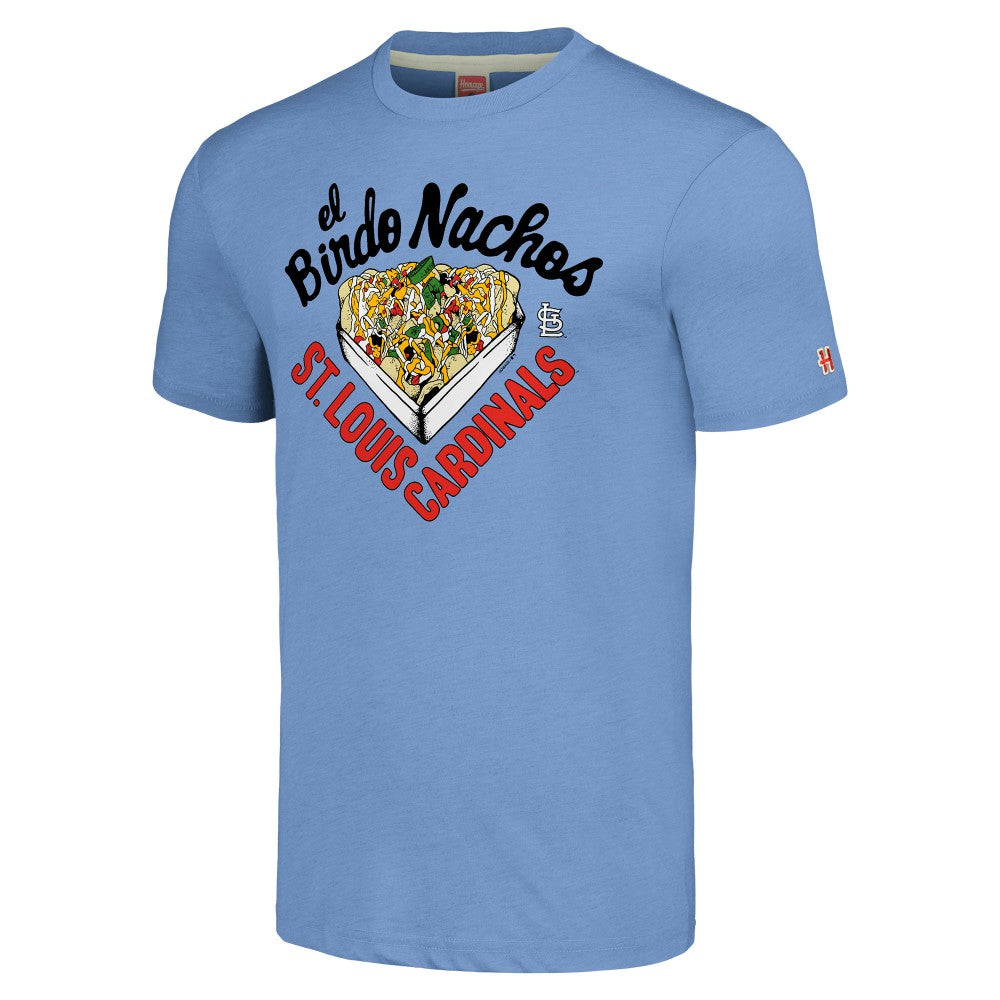 St. Louis Cardinals MLB x Guy Fieri’s Flavortown Unisex Tri-Blend T-Shirt - Light Blue