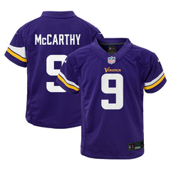 J.J. McCarthy Minnesota Vikings Preschool Player Game Jersey - Purple | Nike for sale