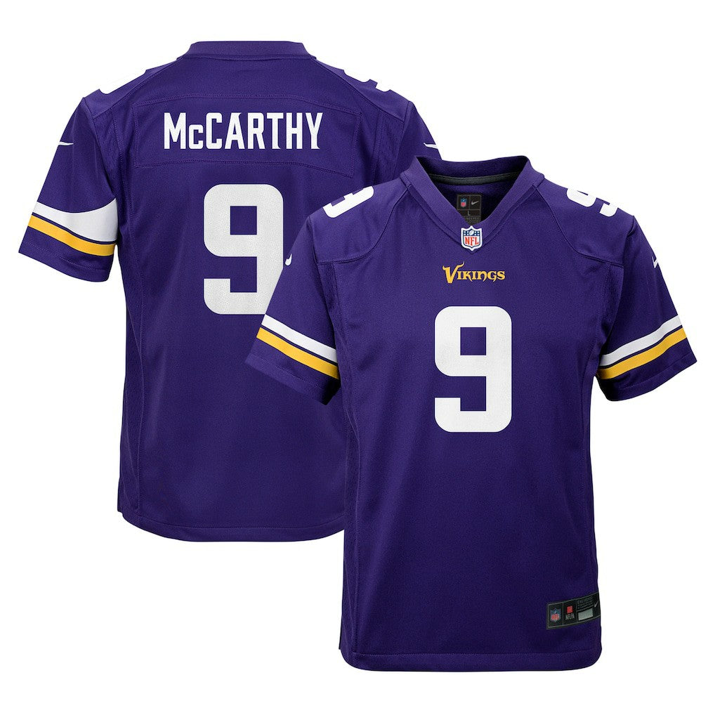 J.J. McCarthy Minnesota Vikings Youth Game Jersey - Purple | Nike on sale