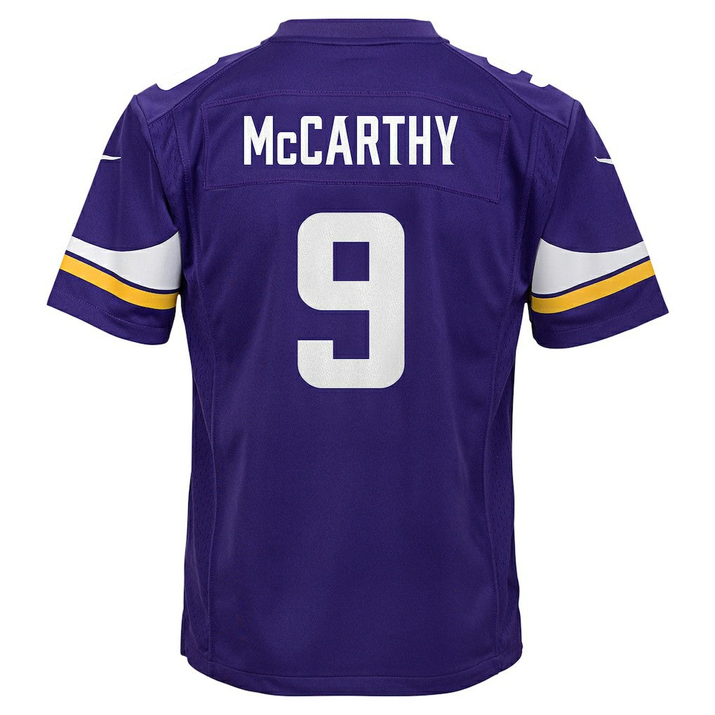 J.J. McCarthy Minnesota Vikings Youth Game Jersey - Purple | Nike on sale