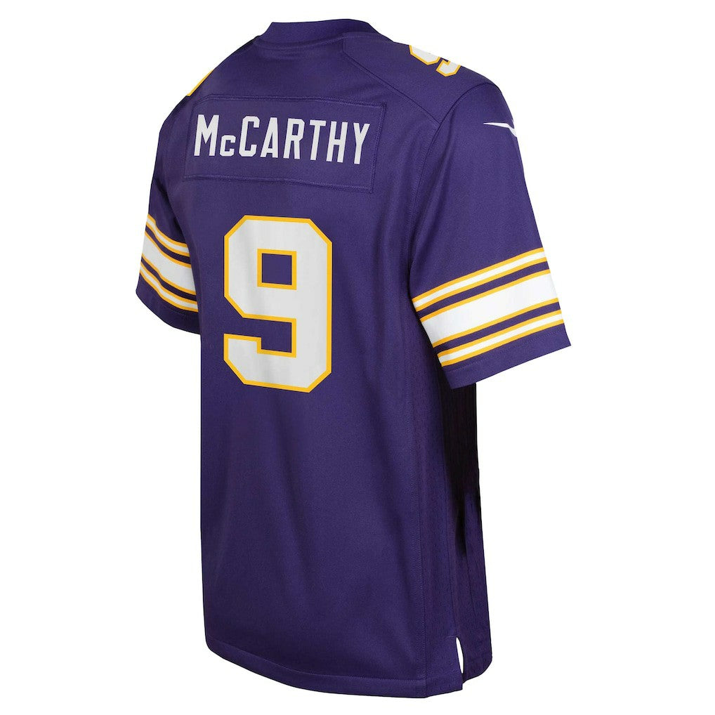 J.J. McCarthy Minnesota Vikings Youth Game Jersey - Purple | Nike sale