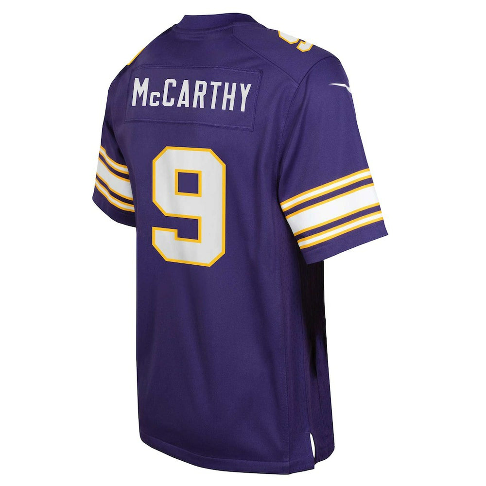 J.J. McCarthy Minnesota Vikings Youth Game Jersey - Purple | Nike sale