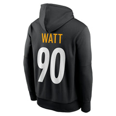 T.J. Watt Pittsburgh Steelers Player Name & Number Therma Hoodie - Black | Nike discount