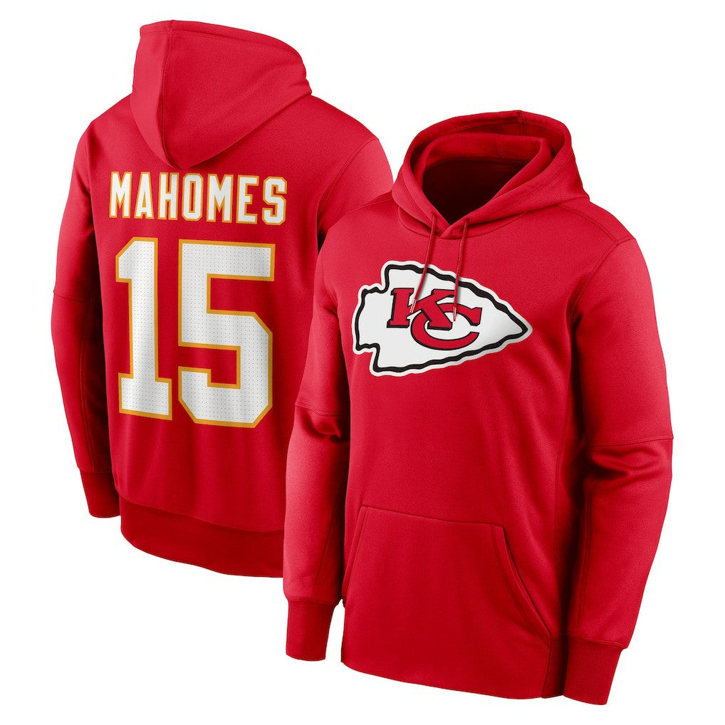 Patrick Mahomes Kansas City Chiefs Player Name & Number Therma Hoodie - Red | Nike sale