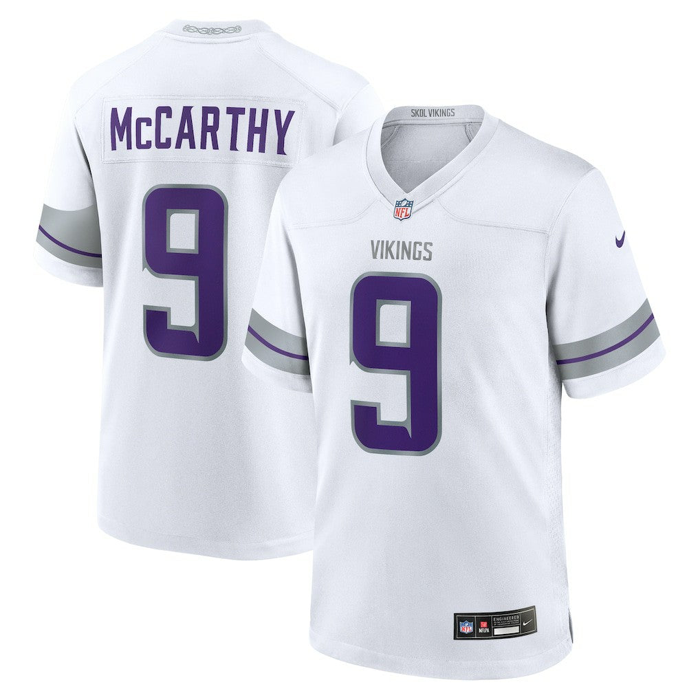 J.J. McCarthy Minnesota Vikings Alternate Game Player Jersey - White | Nike outlet
