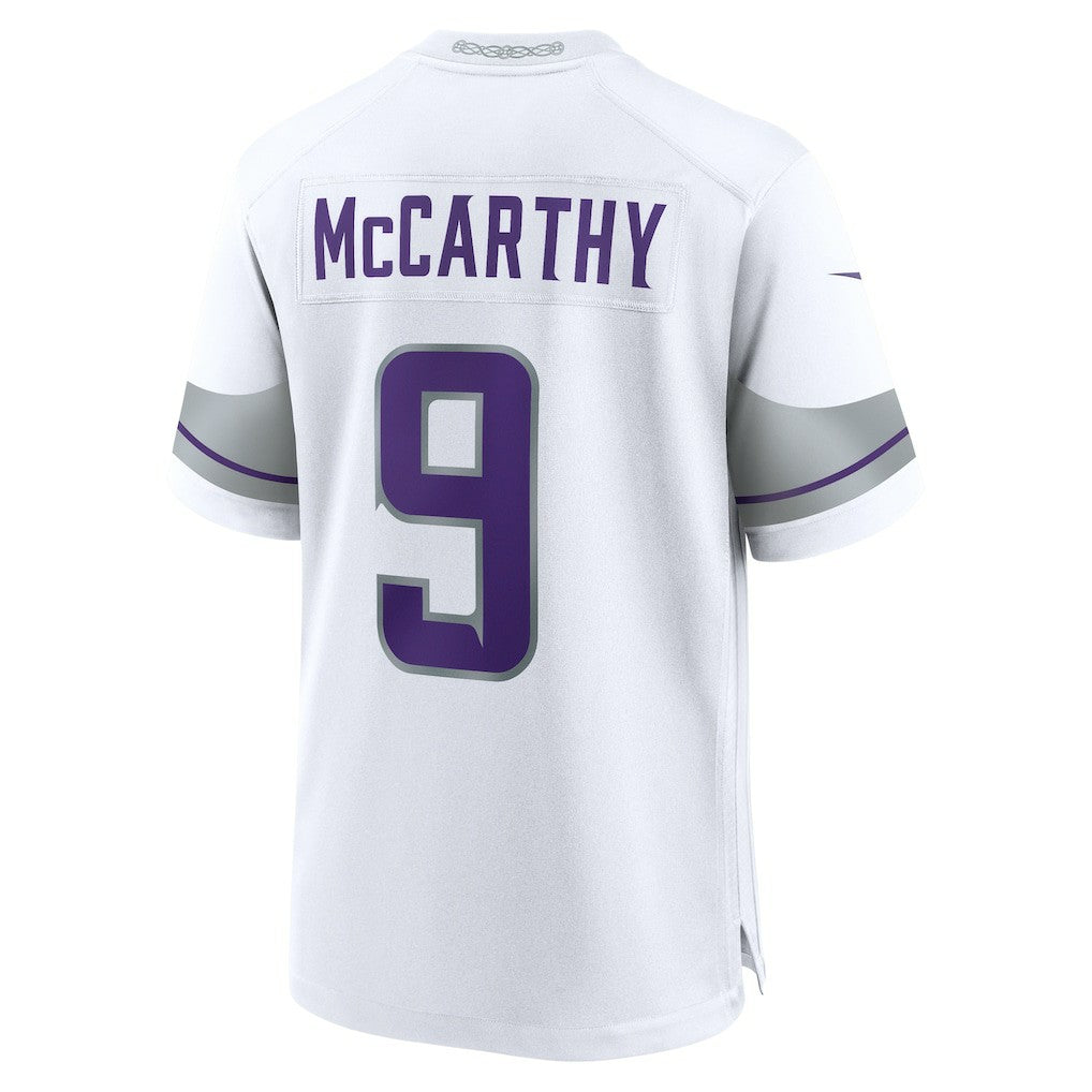 J.J. McCarthy Minnesota Vikings Alternate Game Player Jersey - White | Nike outlet