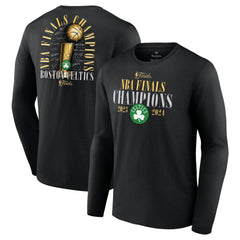 Boston Celtics 2024 NBA Finals Champions Fade Away Jumper Roster Signature Long Sleeve T-Shirt - Black | Fanatics outlet