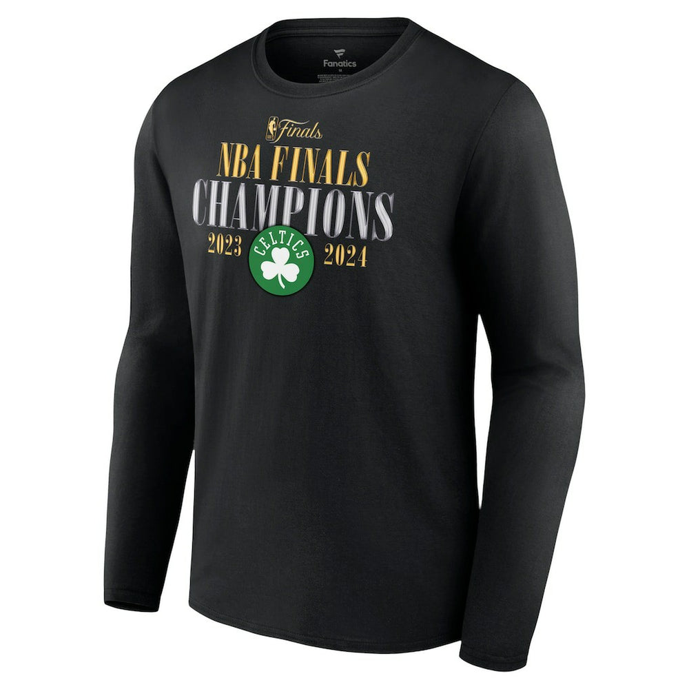 Boston Celtics 2024 NBA Finals Champions Fade Away Jumper Roster Signature Long Sleeve T-Shirt - Black | Fanatics outlet