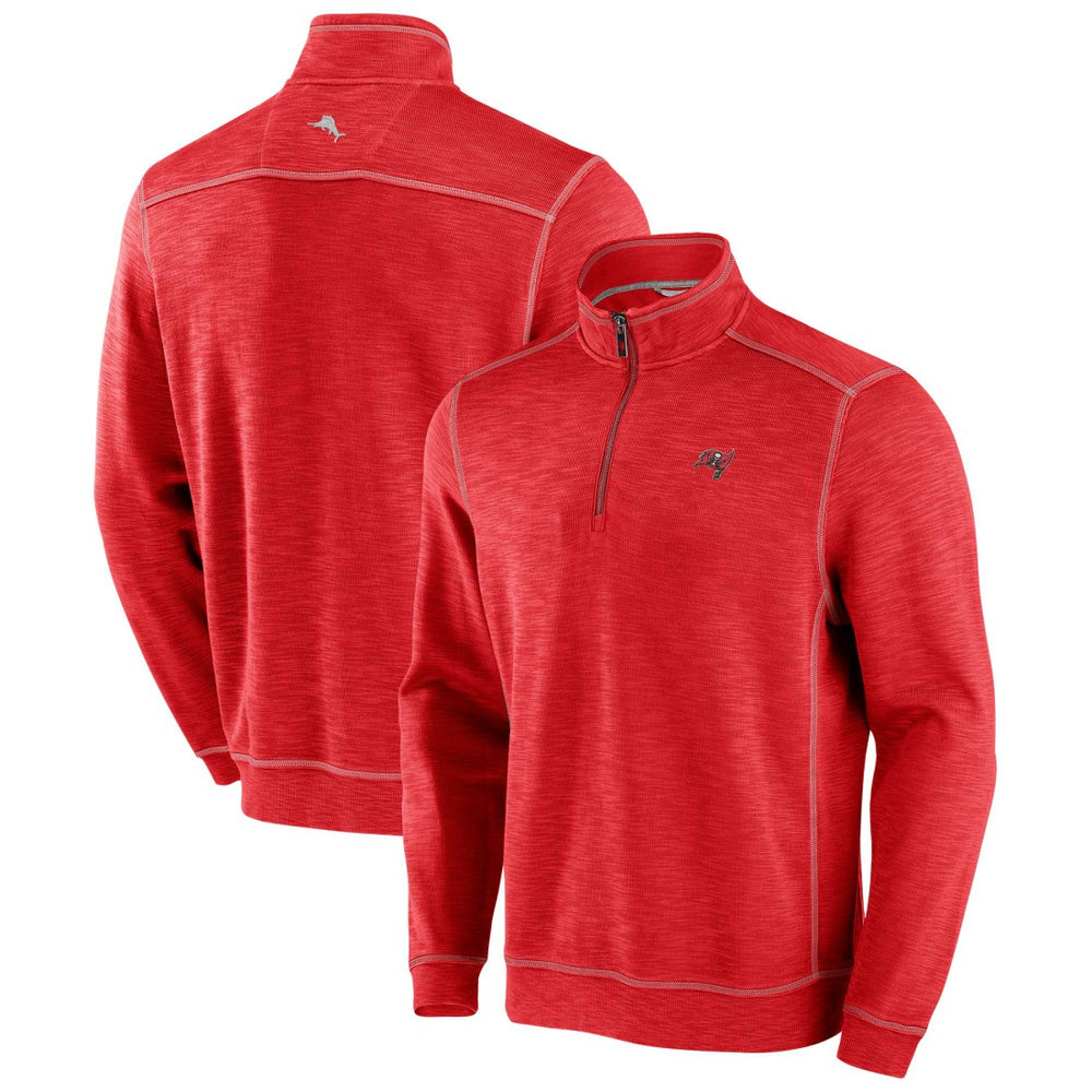 Tampa Bay Buccaneers Big & Tall Tobago Bay Half-Zip Sweatshirt - Red on sale