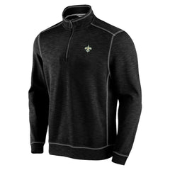 New Orleans Saints Tobago Bay Tri-Blend Half-Zip Sweatshirt - Black online