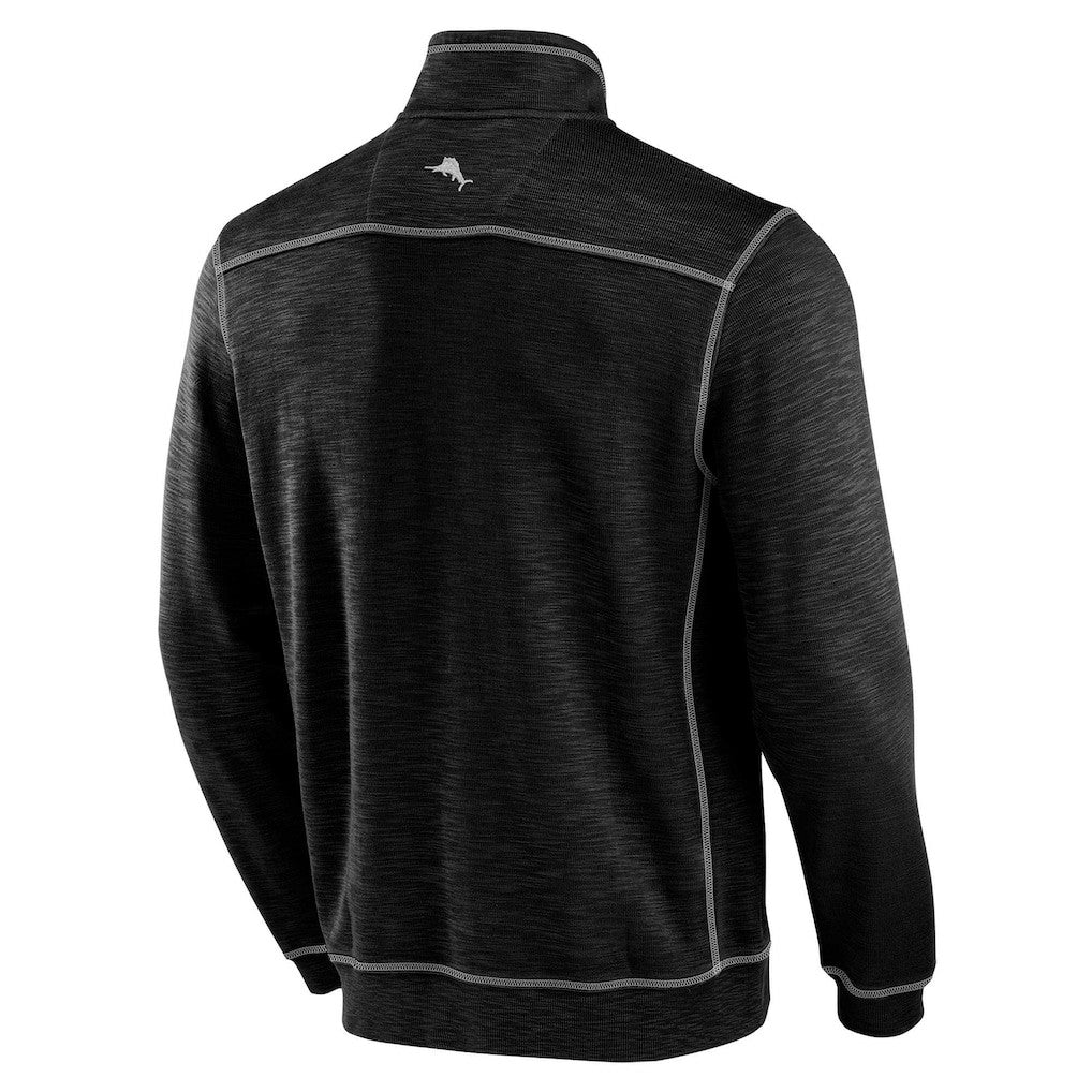 New Orleans Saints Tobago Bay Tri-Blend Half-Zip Sweatshirt - Black online
