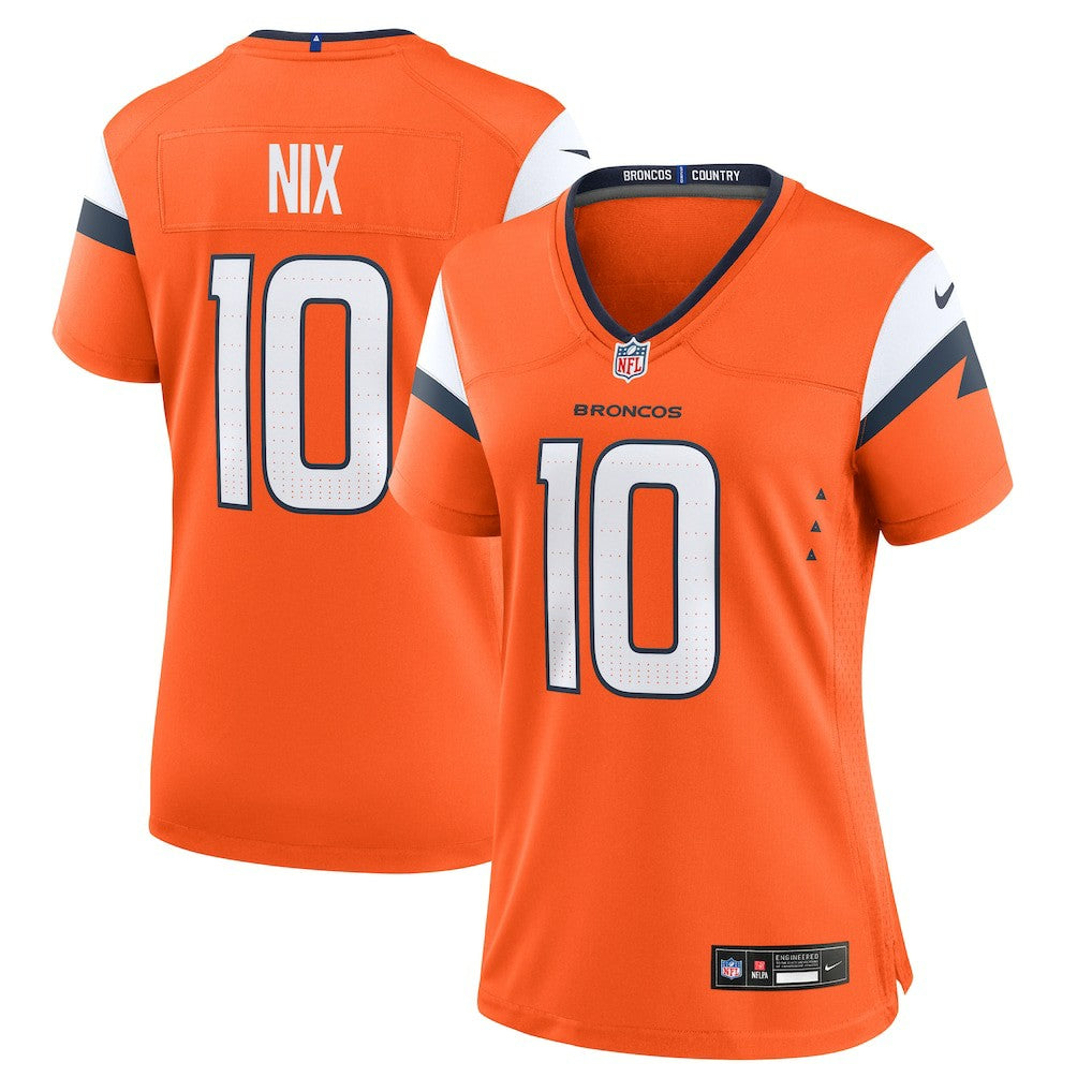 Bo Nix Denver Broncos Women's Game Jersey - Orange | Nike discount