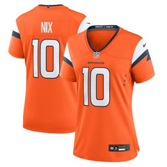 Bo Nix Denver Broncos Women's Game Jersey - Orange | Nike discount