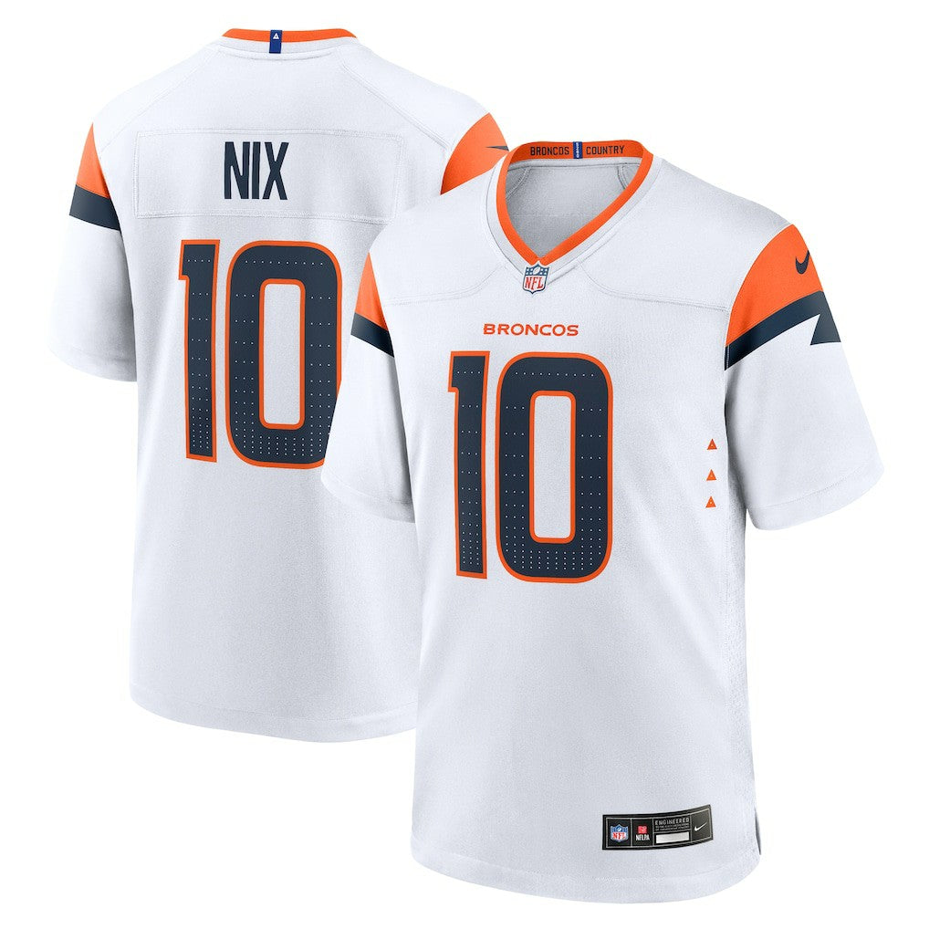 Bo Nix Denver Broncos Game Jersey - White | Nike discount
