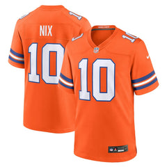 Bo Nix Denver Broncos Mile High Collection 1977 Throwback Player Game Jersey - Orange | Nike on sale