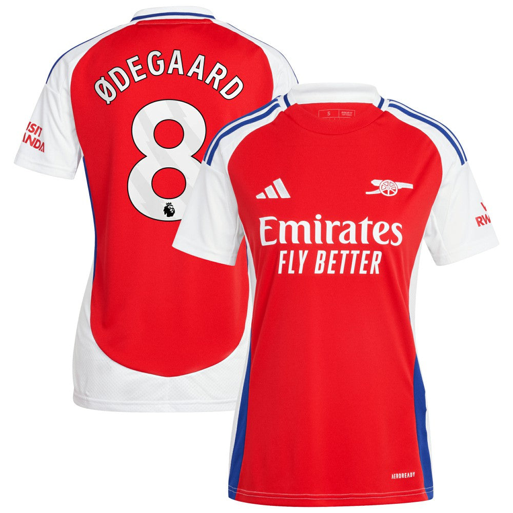 Martin Odegaard Arsenal Women's 2024/25 Home Replica Player Jersey – Red | Adidas sale