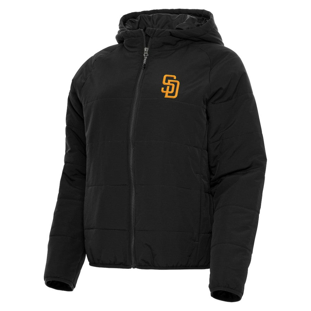 San Diego Padres Antigua Women's Universe Full-Zip Hoodie Jacket - Black
