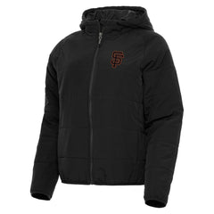 San Francisco Giants Antigua Women's Universe Full-Zip Hoodie Jacket - Black