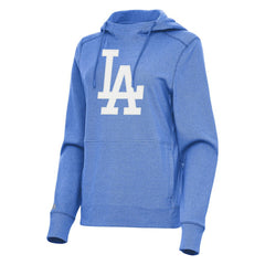 Los Angeles Dodgers Antigua Women's Justice Pullover Hoodie - Heather Royal