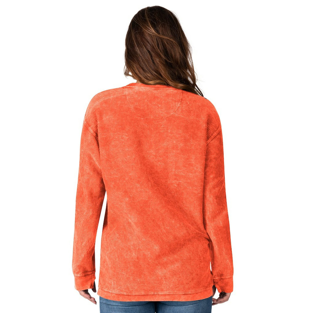 Cleveland Browns G-III 4Her by Carl Banks Women's Comfy Cord Pullover Sweatshirt - Orange on sale