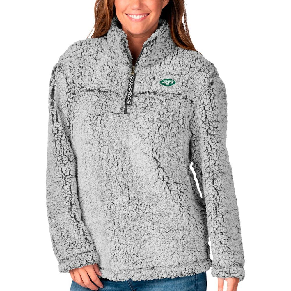New York Jets G-III 4Her by Carl Banks Women's Sherpa Full-Zip Jacket - Gray sale