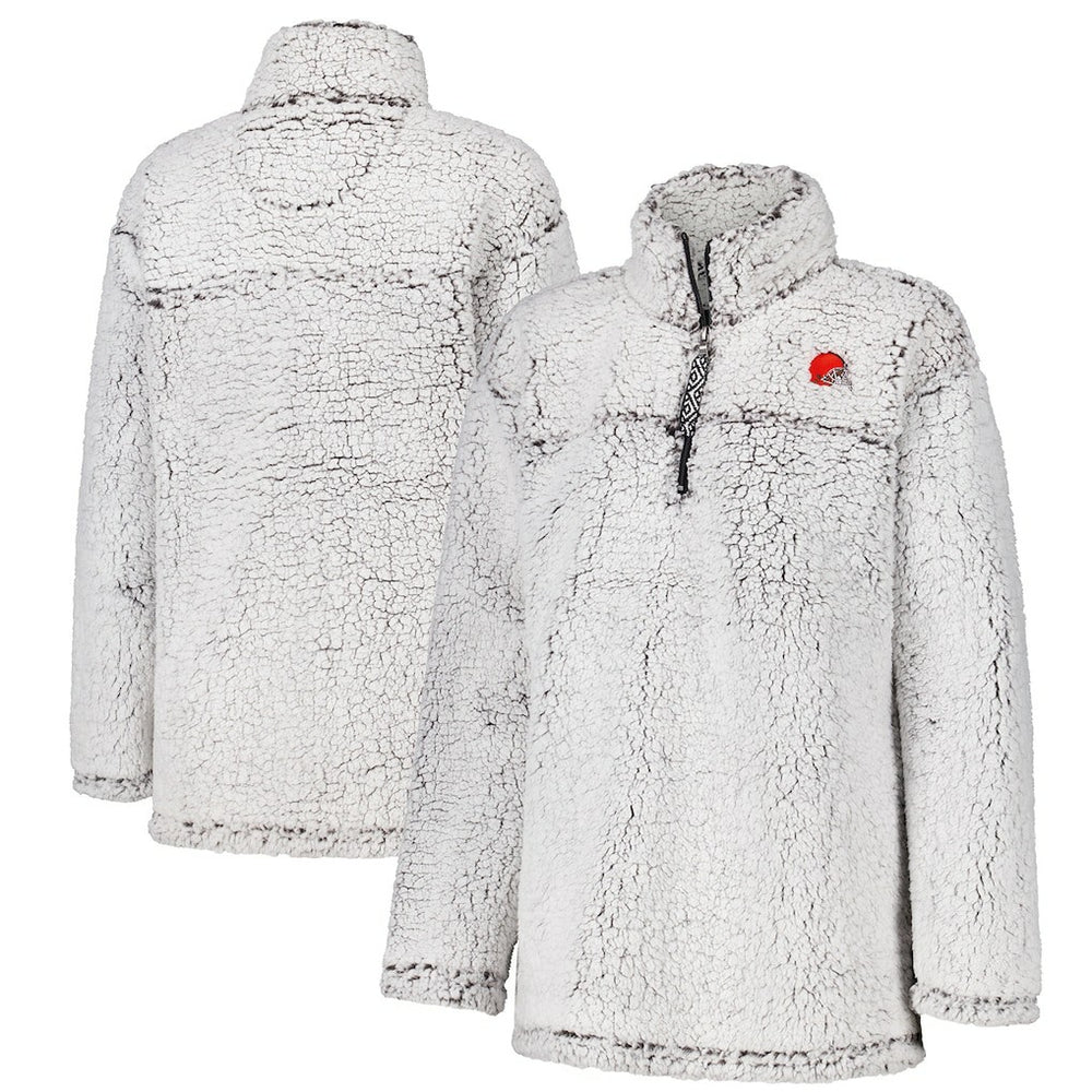 Cleveland Browns G-III 4Her by Carl Banks Women's Sherpa Full-Zip Jacket - Gray online