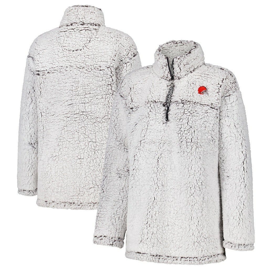 Cleveland Browns G-III 4Her by Carl Banks Women's Sherpa Full-Zip Jacket - Gray online