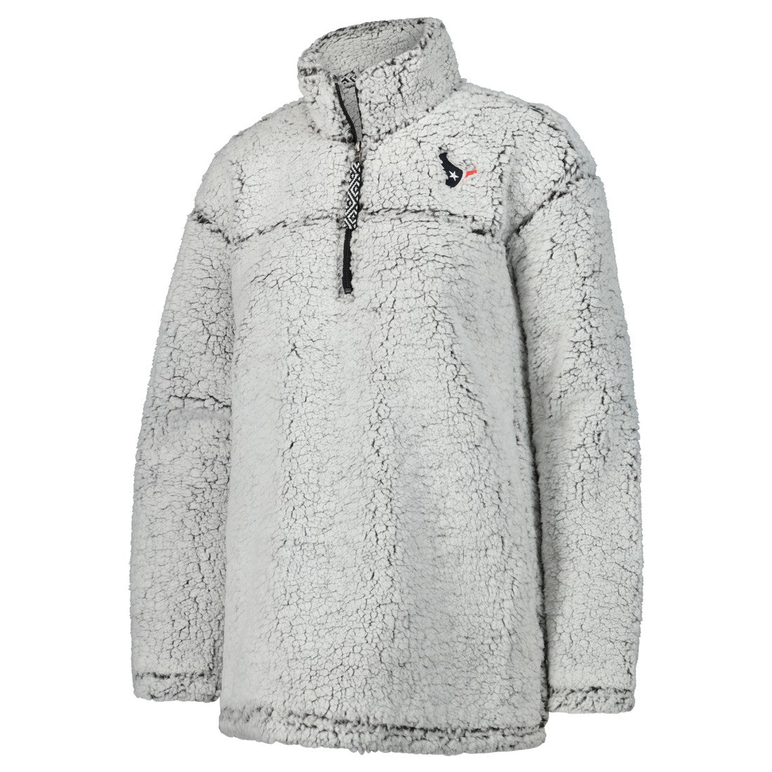 Houston Texans G-III 4Her by Carl Banks Women's Sherpa Quarter-Zip Jacket - Gray for sale