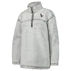 Houston Texans G-III 4Her by Carl Banks Women's Sherpa Quarter-Zip Jacket - Gray for sale